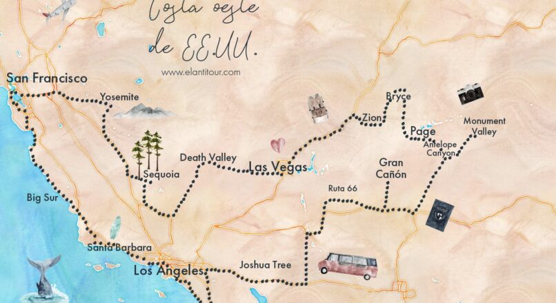 Road trip económico por la costa oeste de EE. UU.
